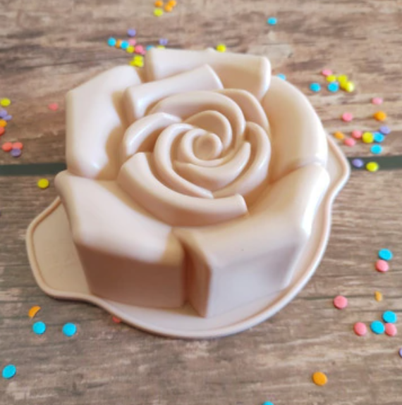 Molde Silicona Rosa Para Horno Repostería Resina