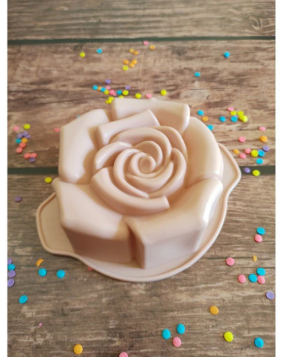 Molde Silicona Rosa Para Horno Repostería Resina - Imagen 2