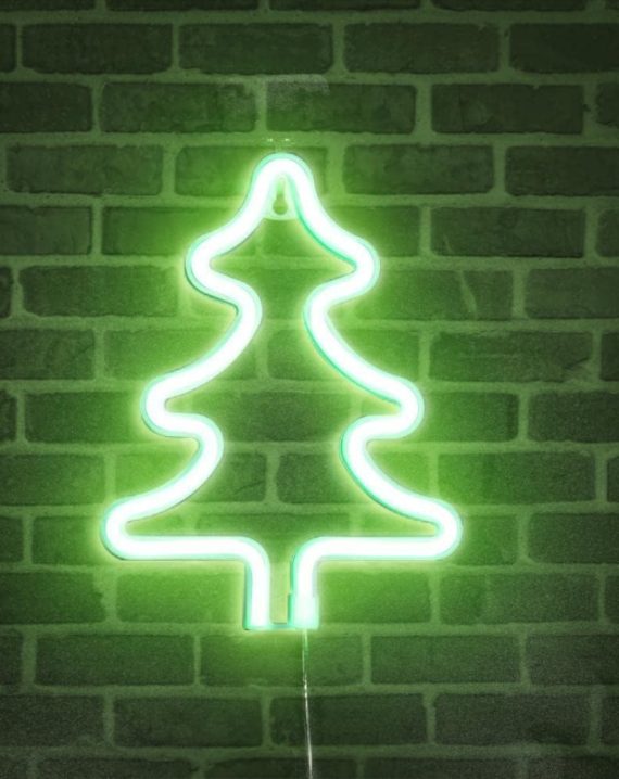 Lampara Led Colgante Arbol de Navidad Verde 26cm - Imagen 2