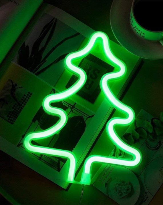 Lampara Led Colgante Arbol de Navidad Verde 26cm