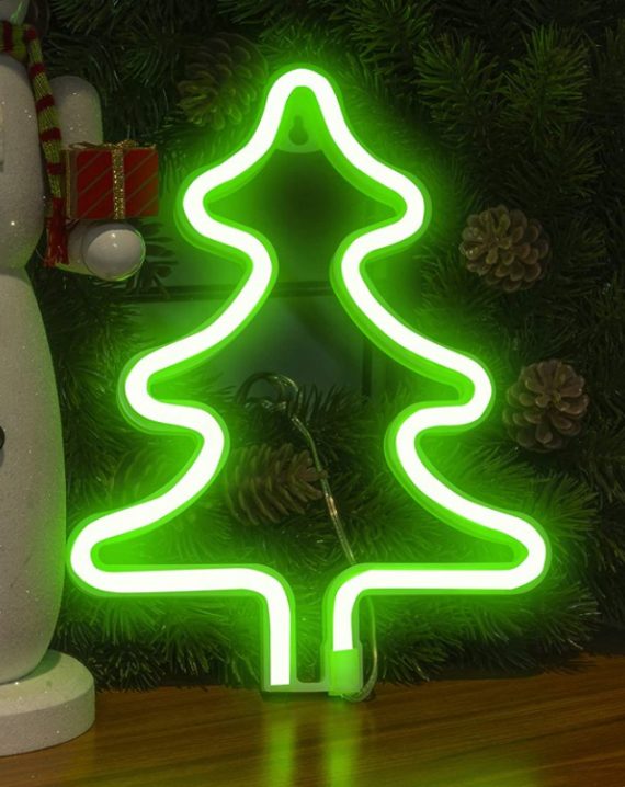 Lampara Led Colgante Arbol de Navidad Verde 26cm - Imagen 3