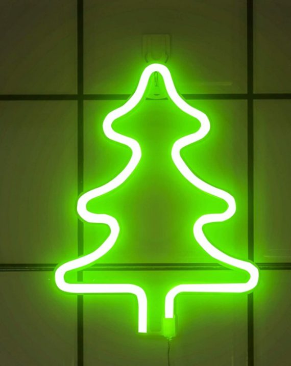 Lampara Led Colgante Arbol de Navidad Verde 26cm - Imagen 4