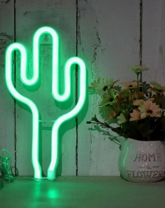 Lampara Led Colgante Cactus Verde 26cm - Imagen 3