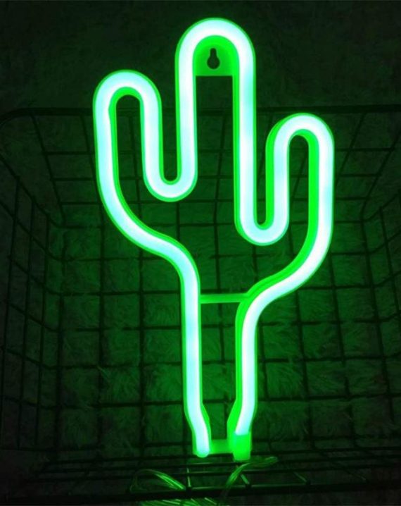 Lampara Led Colgante Cactus Verde 26cm - Imagen 4