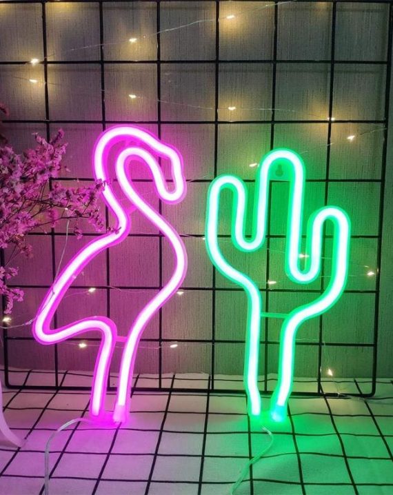 Lampara Led Colgante Cactus Verde 26cm
