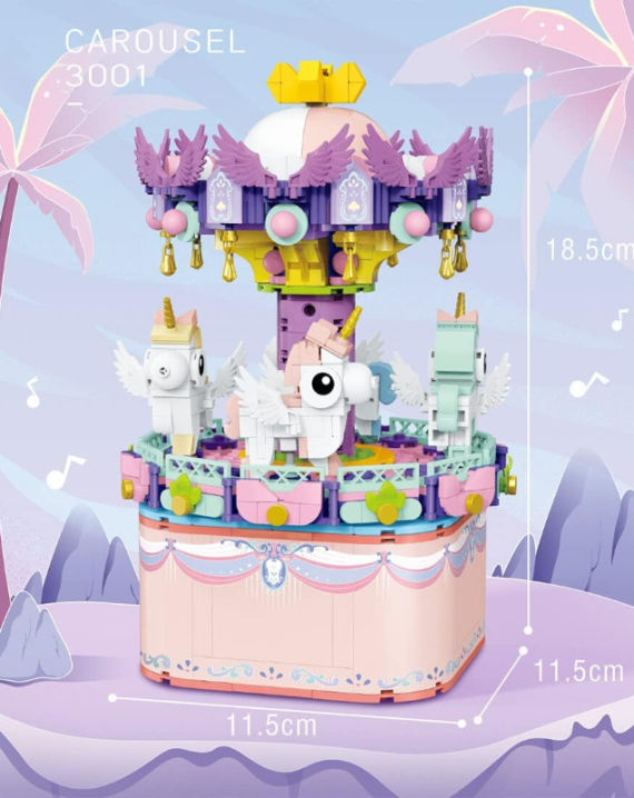 Juguete Para Armar Carrousel Musical 874pcs - Imagen 2