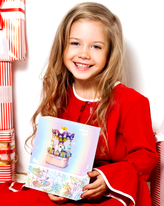 Juguete Para Armar Carrousel Musical 874pcs - Imagen 6