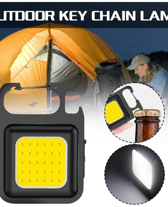 Mini Linterna Led Recargable Usb Iman Llavero Abridor x5 unidades - Imagen 6