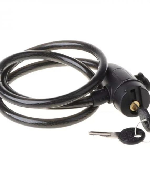 Linga Cadena Traba Para Bici Moto Acero Trenzado Seguridad - Imagen 5