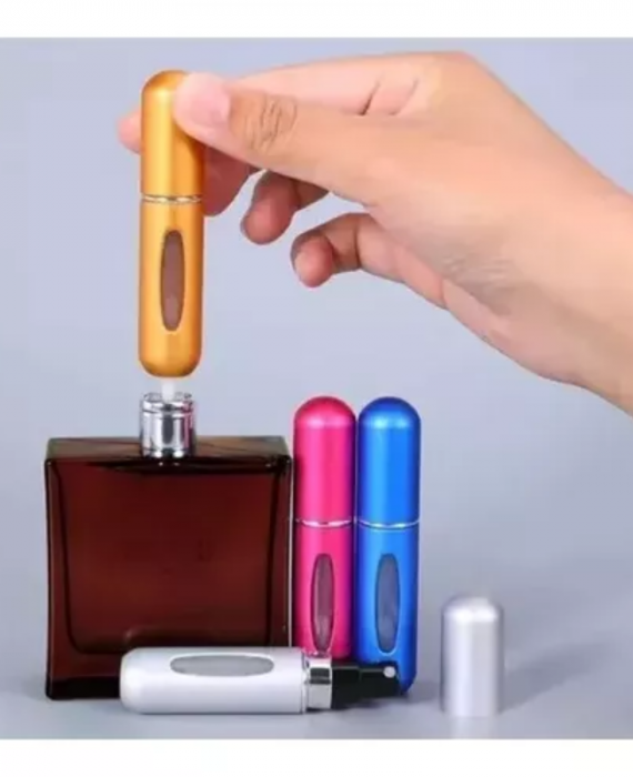Mini Perfumero Portátil Recargable 5 ml Atomizador Colores 4 Unidades - Imagen 2