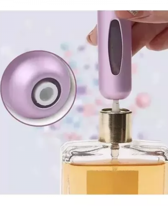 Mini Perfumero Portátil Recargable 5 ml Atomizador Colores 4 Unidades - Imagen 3