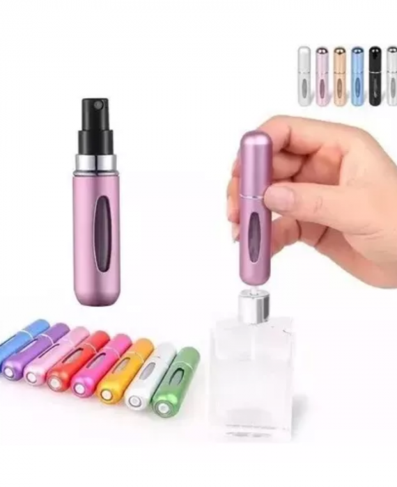 Mini Perfumero Portátil Recargable 5 ml Atomizador Colores 4 Unidades - Imagen 4