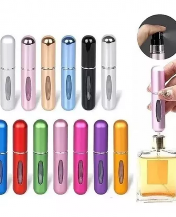 Mini Perfumero Portátil Recargable 5 ml Atomizador Colores 4 Unidades - Imagen 5