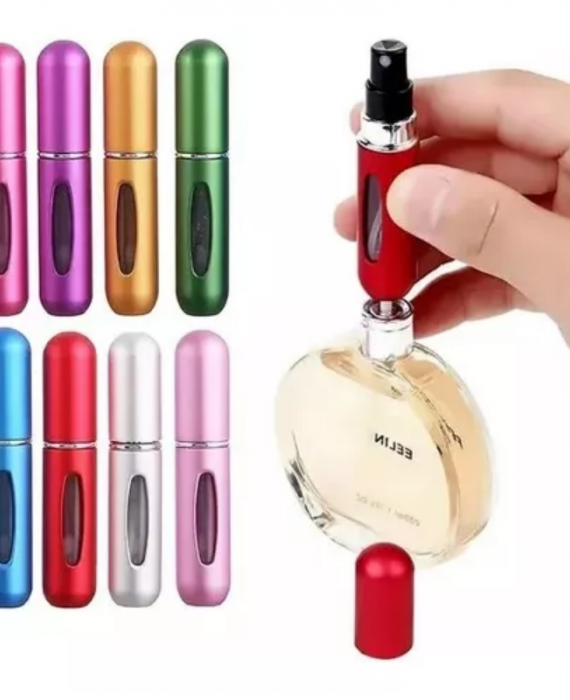 Mini Perfumero Portátil Recargable 5 ml Atomizador Colores 4 Unidades - Imagen 6